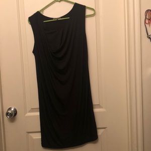 Vince-flowy black dress